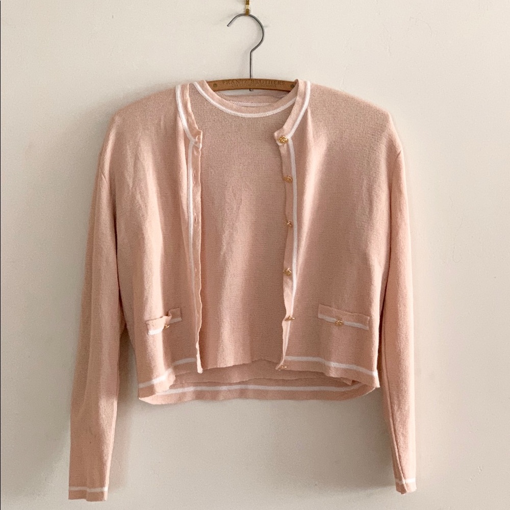 Vintage Pink 50's Sweater Set